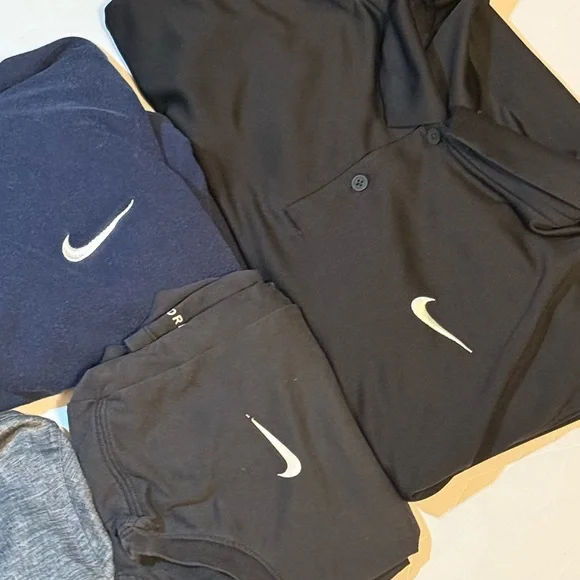 Nike Polo Shirt Bundle Lot Set - Blue, Black, Gray - Picture 3 of 8